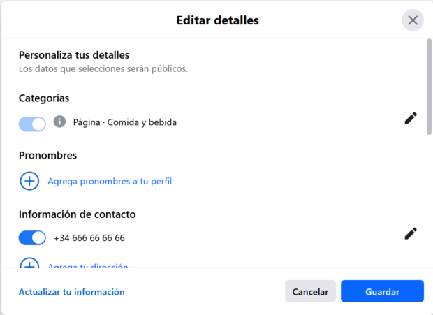 Edita los detalles y personaliza tu introducción